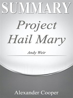 cover image of Summary of Project Hail Mary